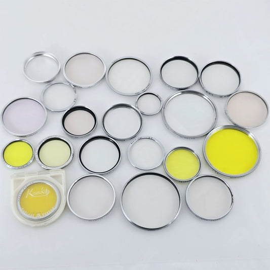 [Pre-owned] Chrome Lens Filters Lot of 22 — Various Sizes & Types — Sold as-is — Japan #5701