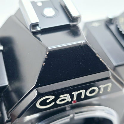 [Pre-owned] Canon AV-1 SLR 35mm Film Camera Body (Black) — Near Mint+++ — Japan #5654
