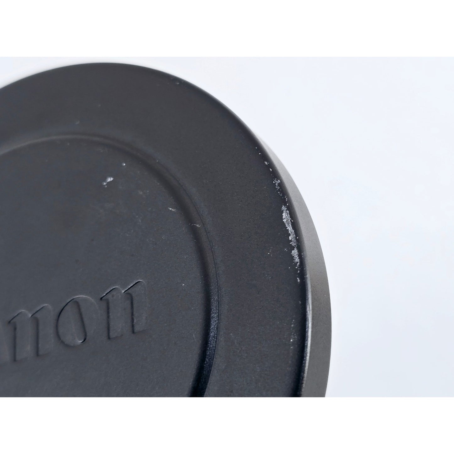 [Pre-owned] Canon 80mm Push-On Black Metal Front Lens Cap (Genuine) — Near MINT — Japan #4141