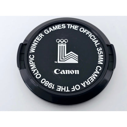 [Pre-owned] Canon Camera Of The 1980 Olympic Winter Games 52mm Lens Cap — Near MINT — Japan #4922