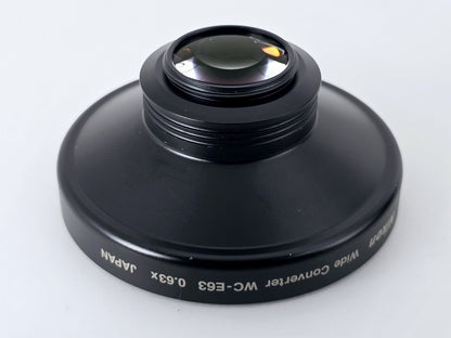 [Pre-owned] Nikon WC-E63 0.63x Wide Converter w/ UR-E4 Adapter — Mint — Japan #5273