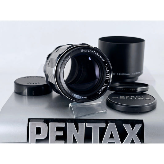 [Pre-owned] Pentax Super-Takumar 135mm F3.5 MF Telephoto Lens M42 — Near MINT — Japan #4154