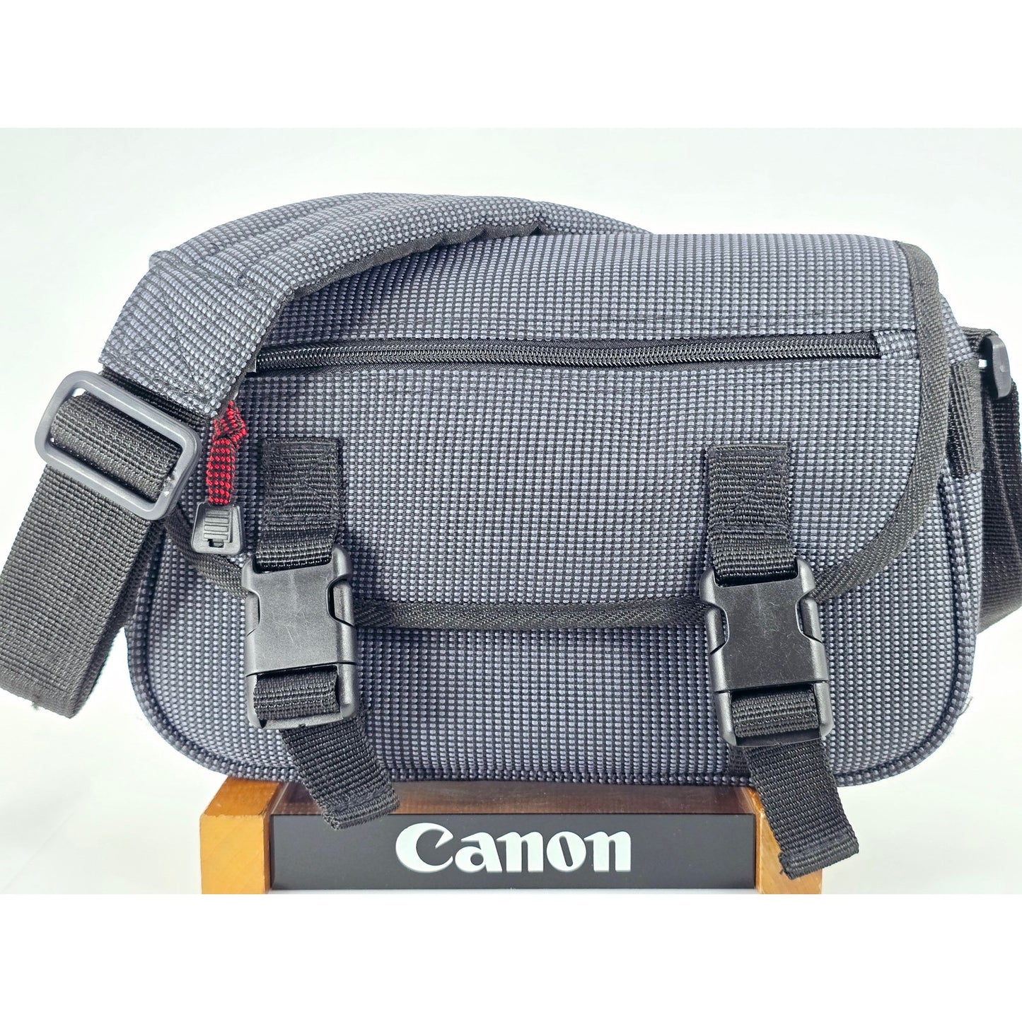 [Pre-owned] Genuine Canon Camera Lens Shoulder Bag Nylon Black — Near MINT — Japan #4804