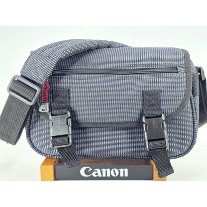 [Pre-owned] Genuine Canon Camera Lens Shoulder Bag Nylon Black — Near MINT — Japan #4804