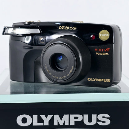 [Pre-owned] Olympus OZ 120 Zoom Point & Shoot 35mm Film Camera Black — Near Mint — Japan #5652