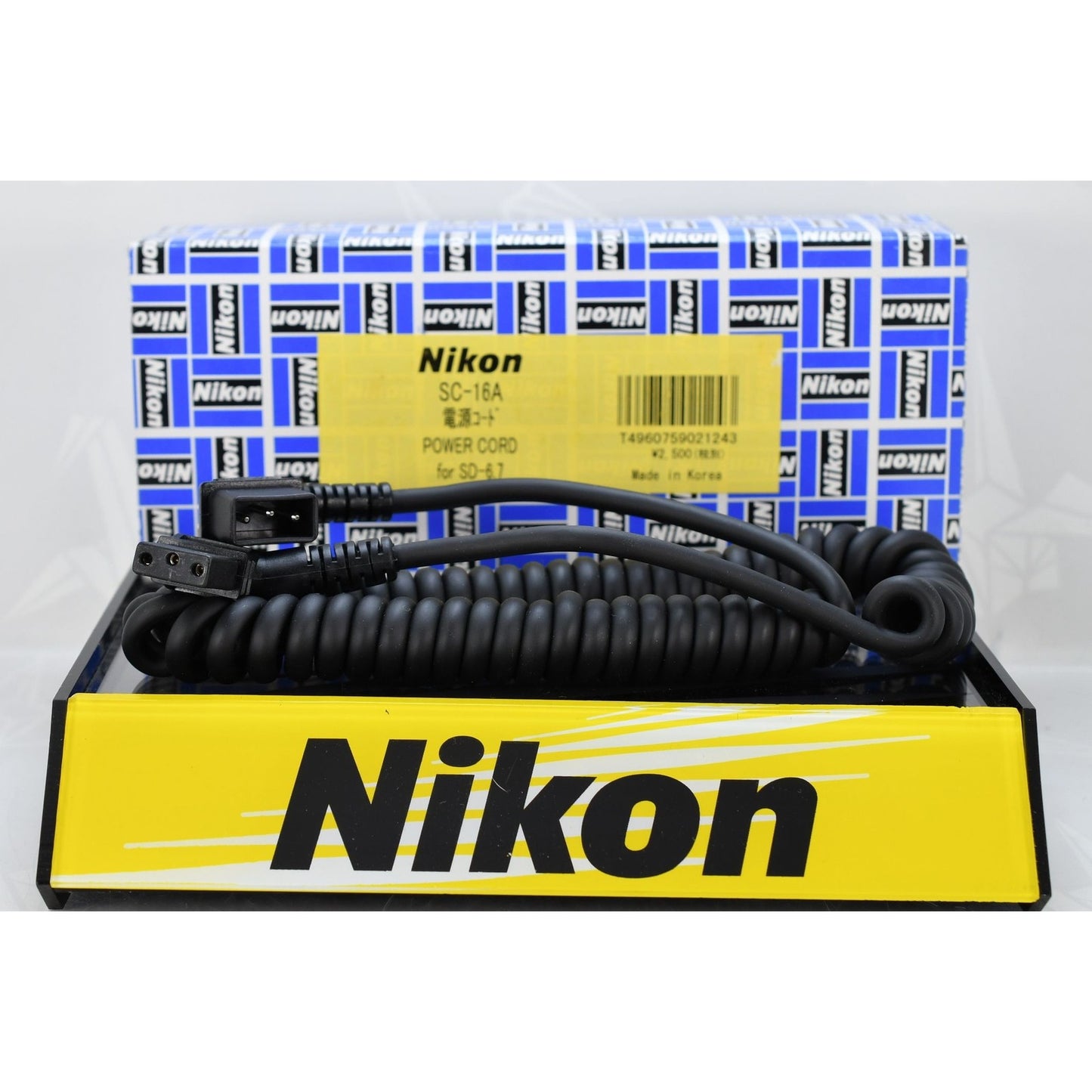 [Pre-owned] Nikon SC-16A Power Cord for SD-6 SD-7 — Unused — Japan #2041