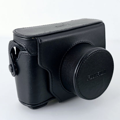 [Pre-owned] Genuine Fujifilm LC-X10 Black Leather Camera Case for X10 — Mint — Japan #5514