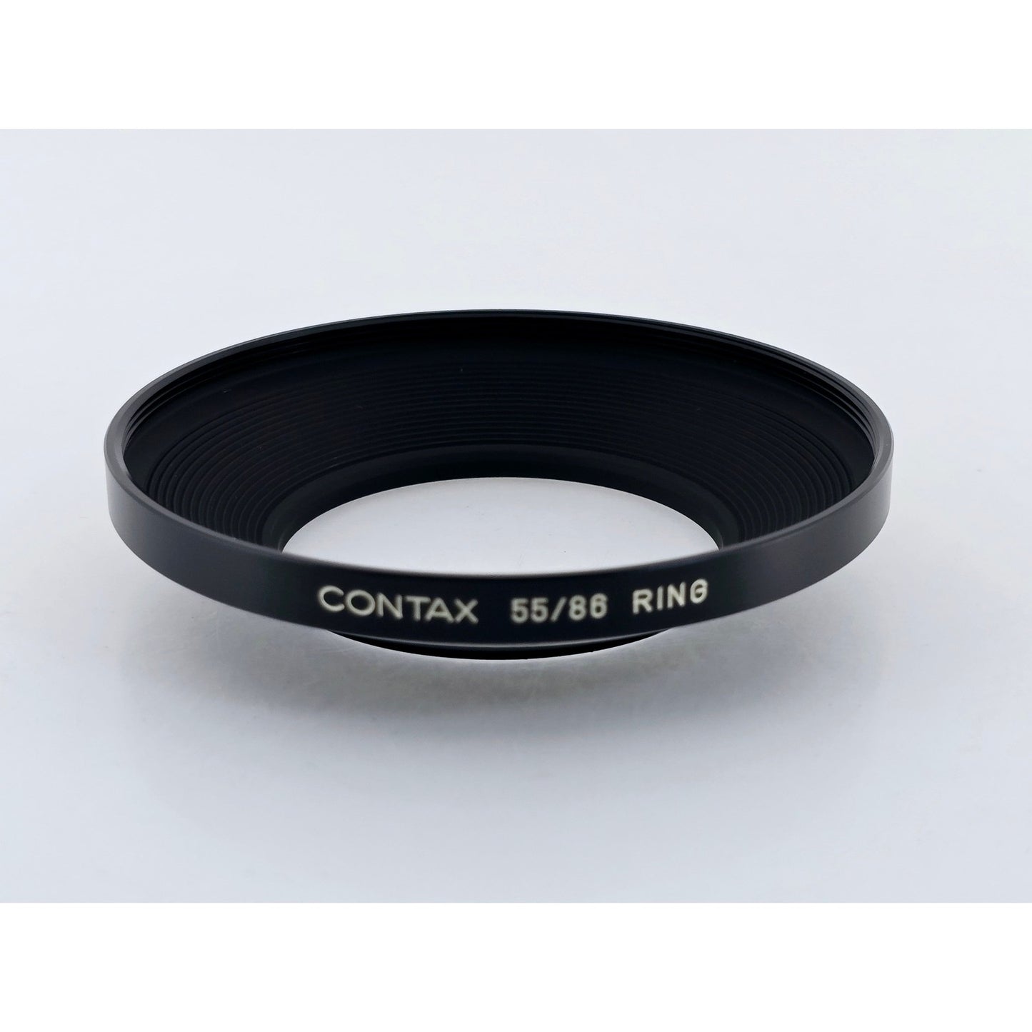 [Pre-owned] Contax 55/86 Step Up Ring Adapter Genuine Filter Hood — Unused — Japan #3954