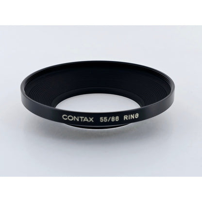 [Pre-owned] Contax 55/86 Step Up Ring Adapter Genuine Filter Hood — Unused — Japan #3954