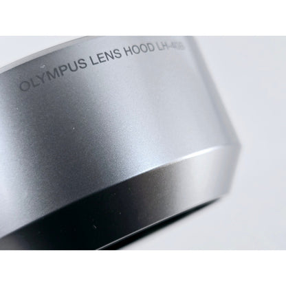 [Pre-owned] Olympus Pen LH-40B Lens Hood Silver for M.Zuiko Digital 45mm F1.8 — MINT — Japan #4088