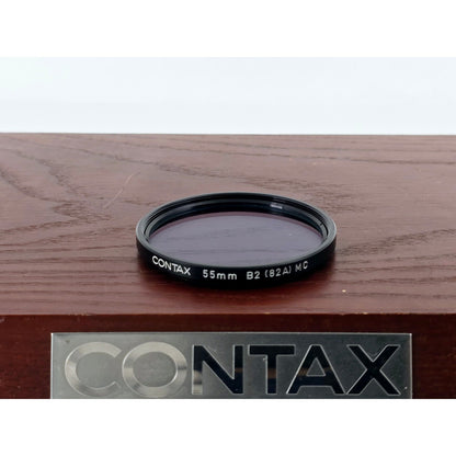 [Pre-owned] Contax 55mm B2 (82A) MC Genuine Lens Filter — Near MINT — Japan #4878