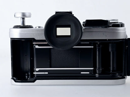 [Pre-owned] Canon AE-1 SLR Film Camera with New FD 28mm f2.8 Lens — Near Mint — Japan #4900