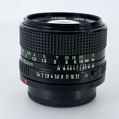 [Pre-owned] Canon New FD 50mm F1.4 MF Standard Prime Lens — Near Mint+++ — Japan #5775