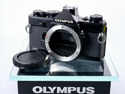 New Seal🌸[Near MINT] Olympus OM-1 MD Black SLR 35mm Film Camera Body From Japan