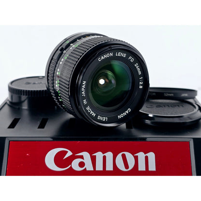 [Pre-owned] Canon New FD 24mm f2.8 Wide Angle MF Lens — Near MINT — Japan #4899