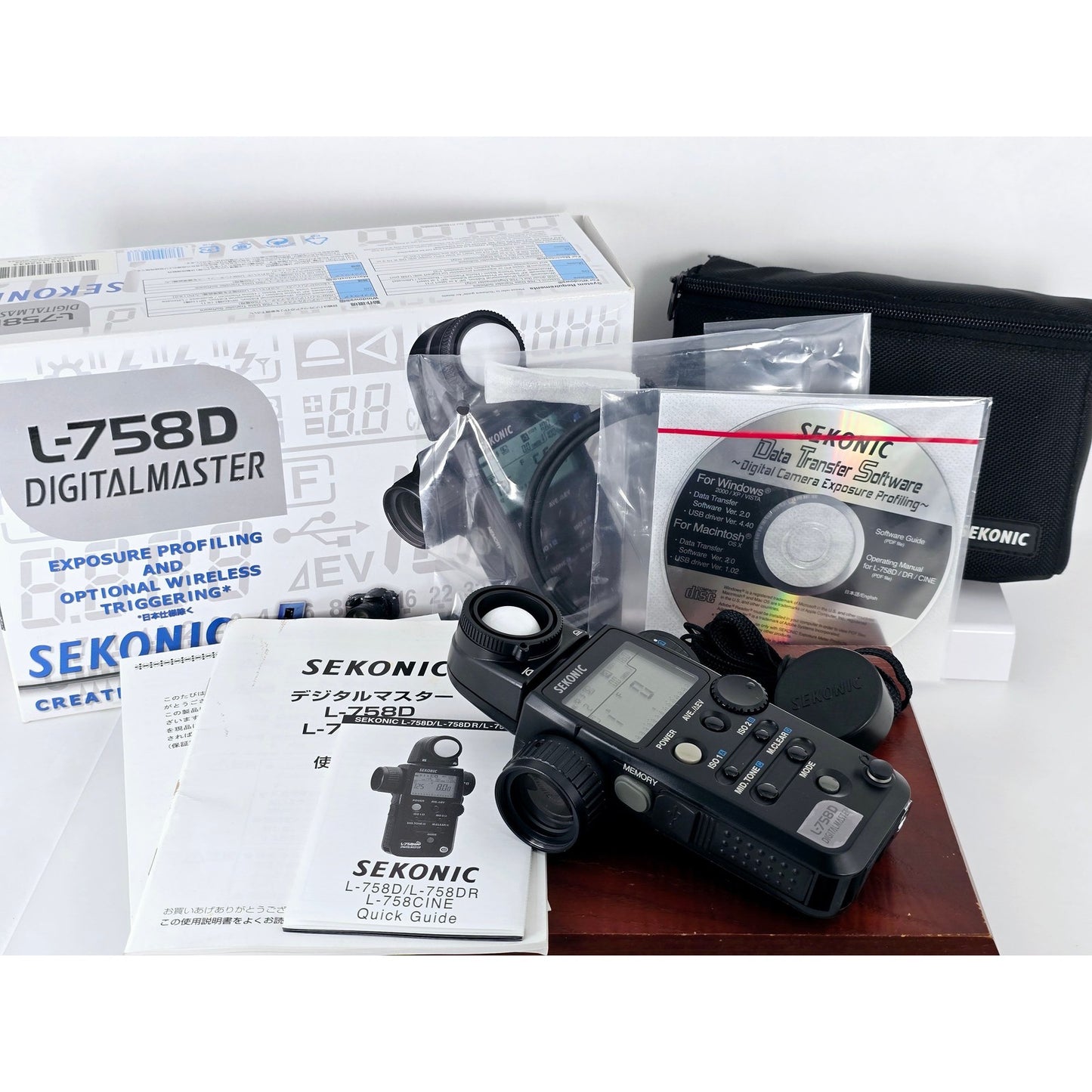 [Pre-owned] Sekonic L-758D Digital Master Light Meter for Pro Photography — Mint — Japan #5210