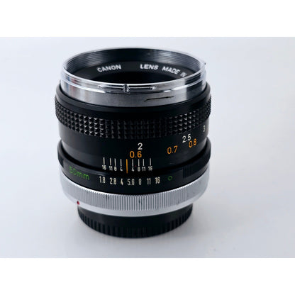 [Pre-owned] Canon FD 50mm f/1.8 MF Standard Lens — Near MINT — Japan #2843