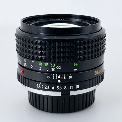 [Pre-owned] Minolta MC Rokkor-PG 50mm f/1.4 MF Standard Prime Lens — Mint — Japan #5362