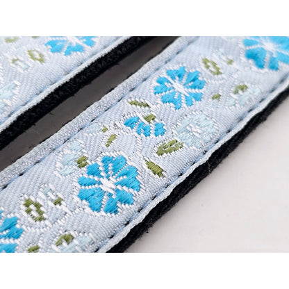 [Pre-owned] Cam-in Traditional Japanese Pattern Camera Strap "Morning Glory" — MINT — Japan #4122