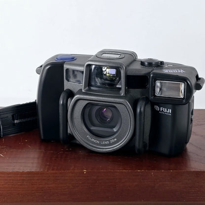 [Pre-owned] Fuji Work Record Panorama Point & Shoot Film Camera 28mm Lens — Near Mint — Japan #5806