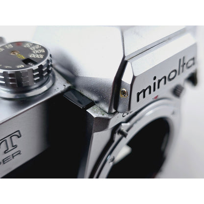 [Pre-owned] Minolta SRT Super Silver SLR 35mm Film Camera (Body Only) — Near MINT — Japan #2461