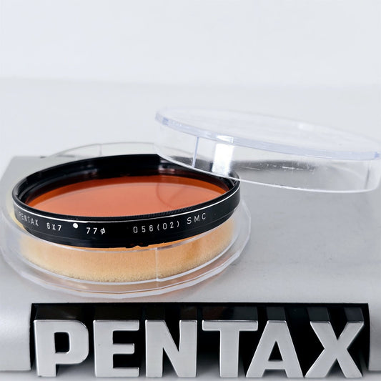 [Pre-owned] Asahi Pentax SMC 6x7 77mm O56 (02) Orange Lens Filter — Mint — Japan #5241