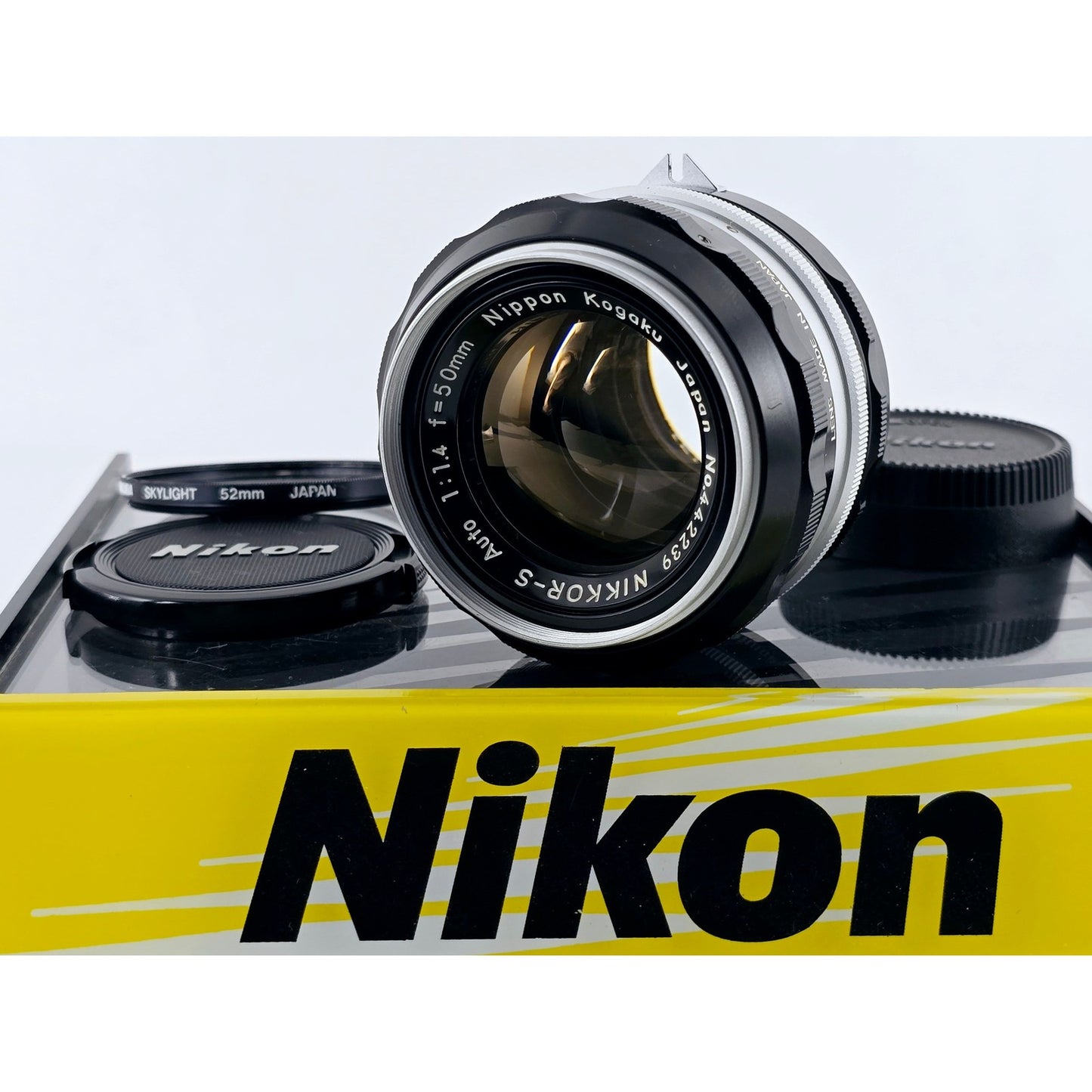 [Pre-owned] Nikon Non-Ai Nikkor-S Auto 50mm F1.4 MF Lens (6 Blades, Early) — Near MINT — Japan #5012