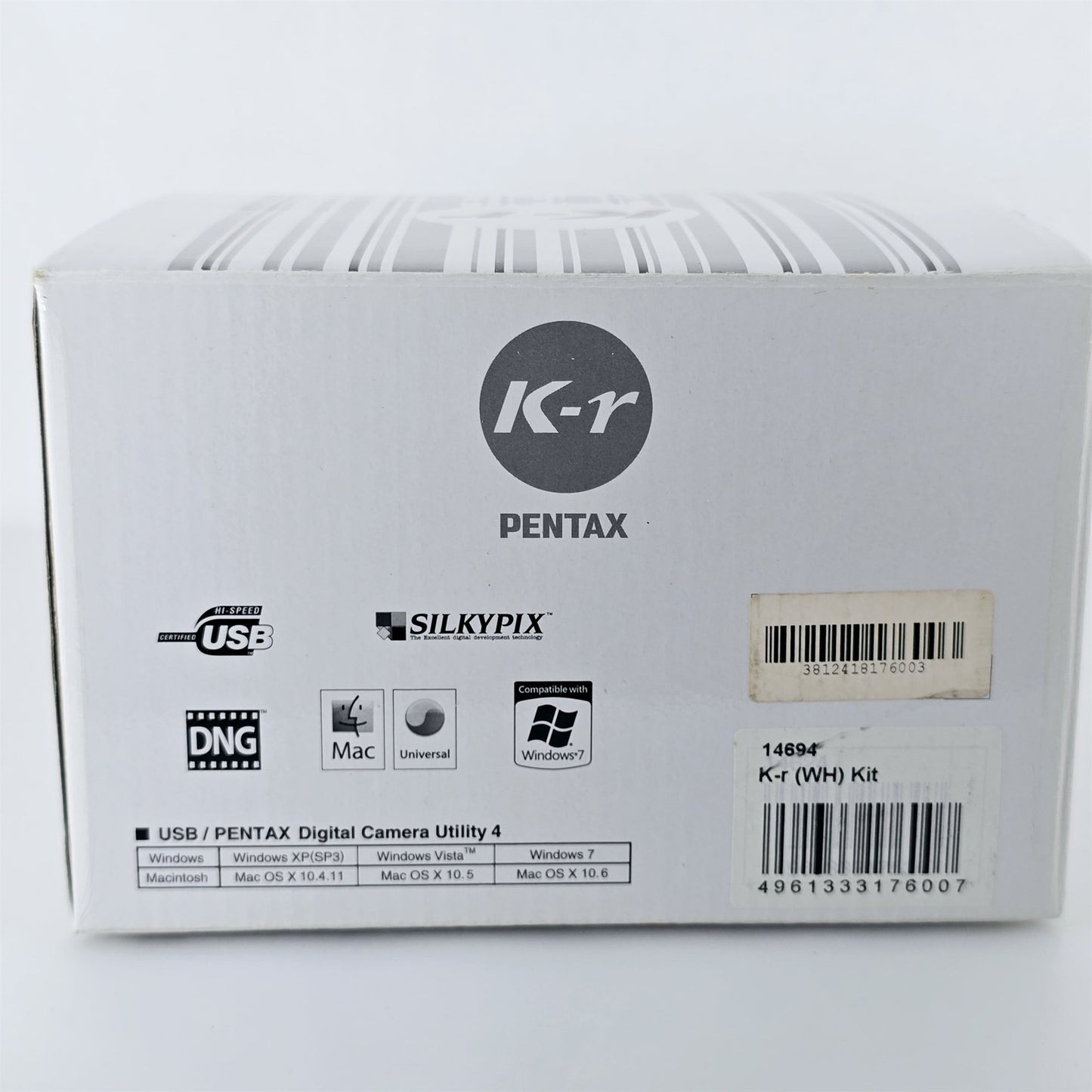 [Pre-owned] Pentax K-r White 12.4MP Digital SLR Camera Body — Near Mint — Japan #5529