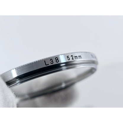 [Pre-owned] Nikon L38 52mm Chrome Frame Lens Filter — Near MINT — Japan #3690
