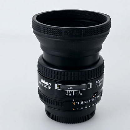 [Pre-owned] Nikon AF Nikkor 50mm F1.4 D Prime Standard Lens — Mint — Japan #4826