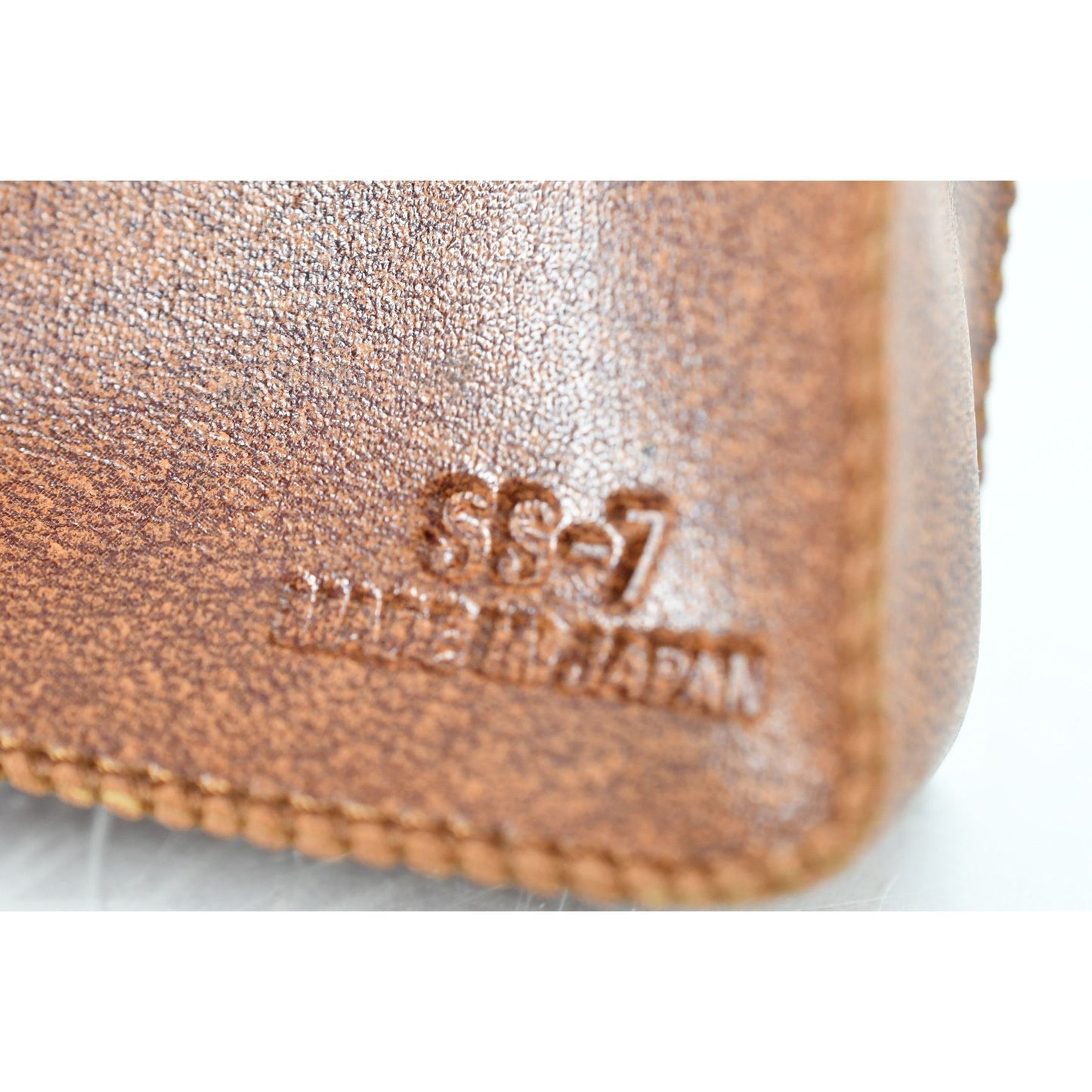 [Pre-owned] Nikon SS-7 Soft Brown Leather Flash Case for SB-7 SB-8 SB-9 SB-10 — MINT — Japan #2398