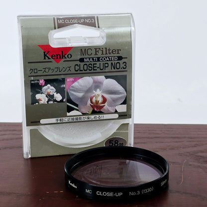 [Pre-owned] Kenko MC Close-Up No.3 (f330) 58mm Lens Filter — Near MINT — Japan #4284