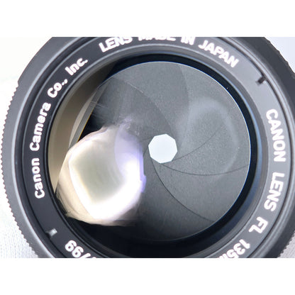[Pre-owned] Canon FL 135mm F3.5 MF Telephoto Lens — Near MINT+++ — Japan #3818
