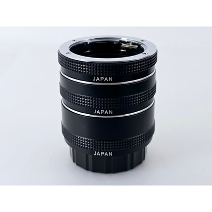 [Pre-owned] Contax Auto Extension Tube Set 13mm 20mm 27mm — Top MINT — Japan #4905