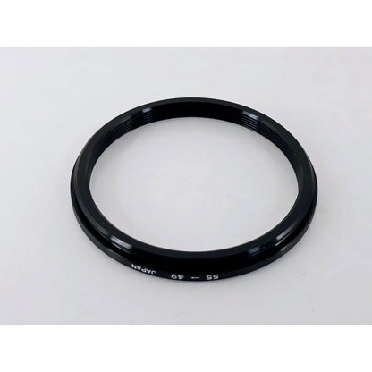 [Pre-owned] Metal Step Down Adapter Ring 55mm Lens to 49mm Filter Converter — MINT — Japan #4513