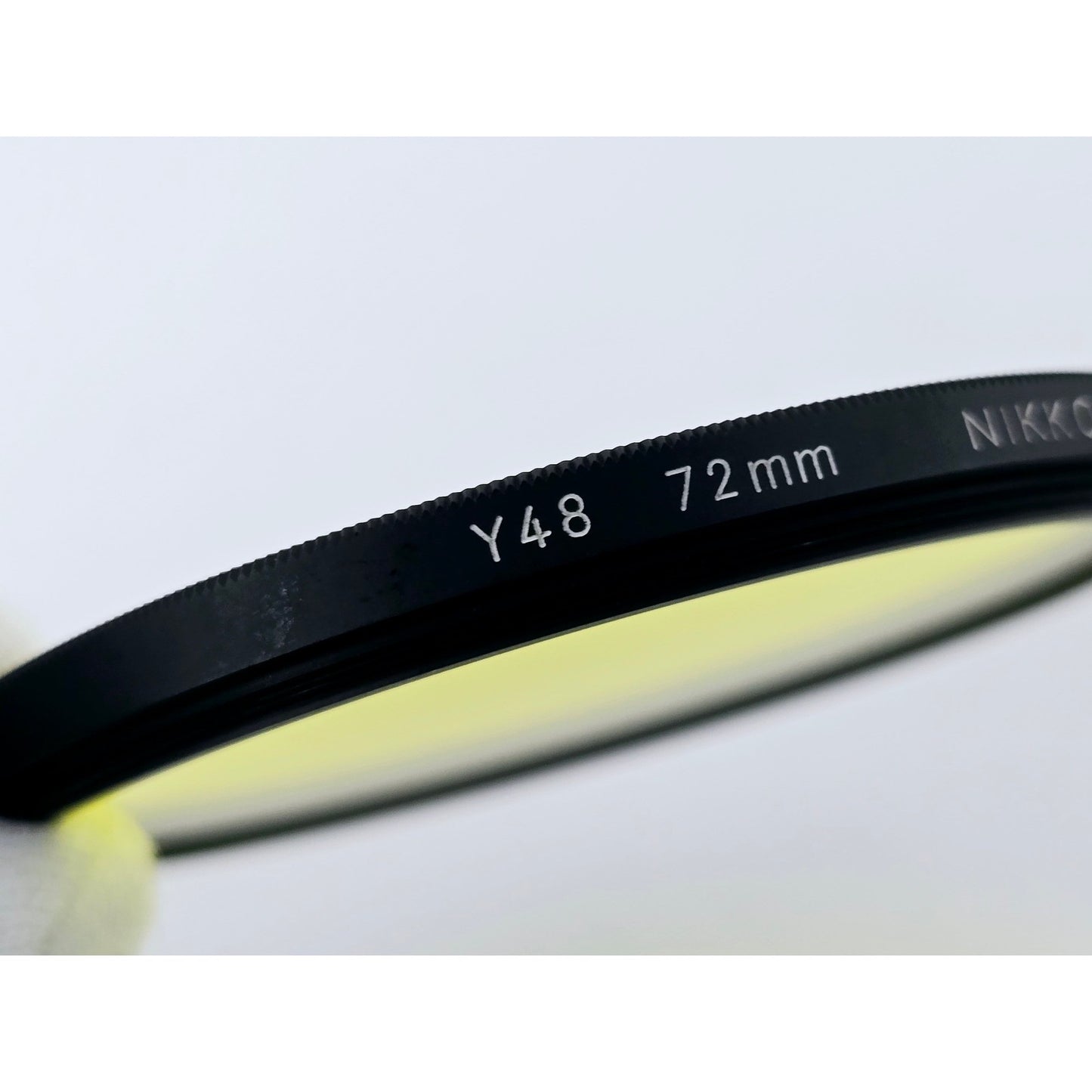 [Pre-owned] Nikon Y48 72mm Yellow Lens Filter — MINT — Japan #5024