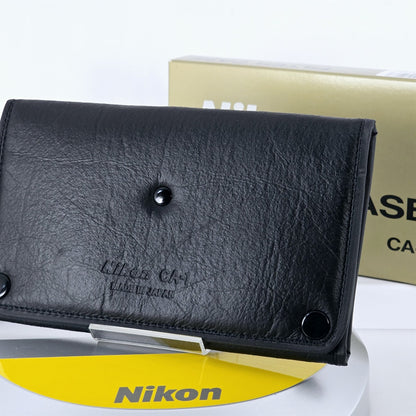 [Pre-owned] Genuine Nikon CA-1 Leather Filter Case Pouch for 52mm / 62mm Filters — Unused — Japan #5317