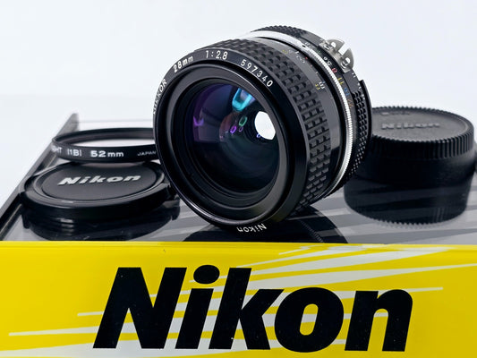 🌸[Near MINT+++] Nikon Ai Nikkor 28mm F2.8 Wide Angle MF Lens Genuine From Japan