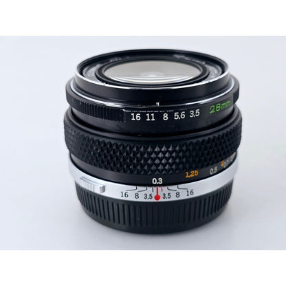 [Pre-owned] Olympus G.Zuiko Auto-W 28mm F3.5 MF Lens — Near MINT — Japan #4363