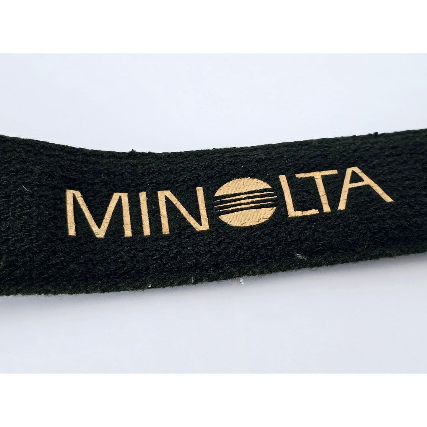 [Pre-owned] Minolta Camera Strap Gold α System for Dynax Maxxum SLR — Near MINT — Japan #4977