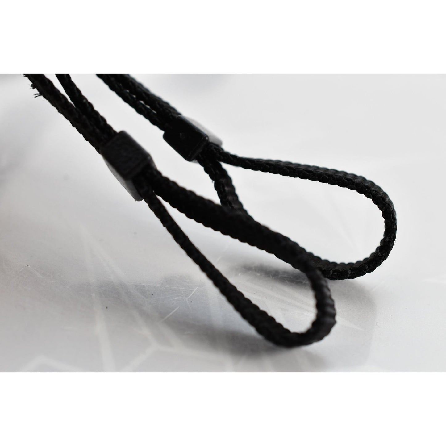 [Pre-owned] Contax Genuine Camera Neck Strap Black Nylon 0.98in (2.5cm) — Near MINT — Japan #2235