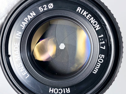 New Seal🌸[Near MINT] Ricoh XR 7 SLR 35mm Film Camera Rikenon 50mm F1.7 Japan