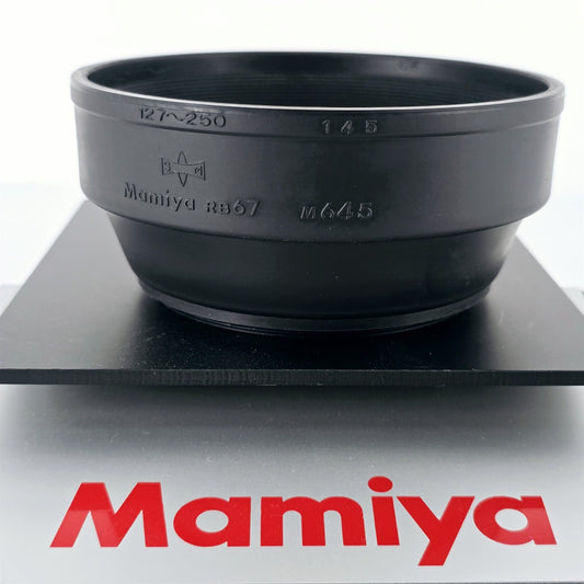 [Pre-owned] Mamiya 77mm Rubber Lens Hood for RB67 M645 127-250mm 145mm — Mint — Japan #5510