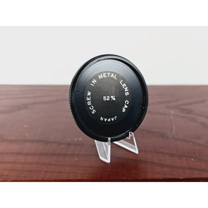 [Pre-owned] 52mm Front Lens Cap Metal Screw-in Type — MINT — Japan #2549