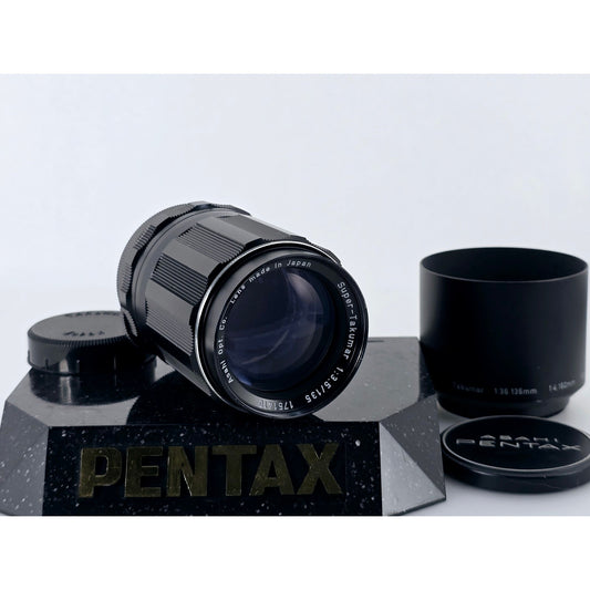 [Pre-owned] Pentax Super-Takumar 135mm F3.5 MF Telephoto Lens M42 — Near MINT — Japan #4325