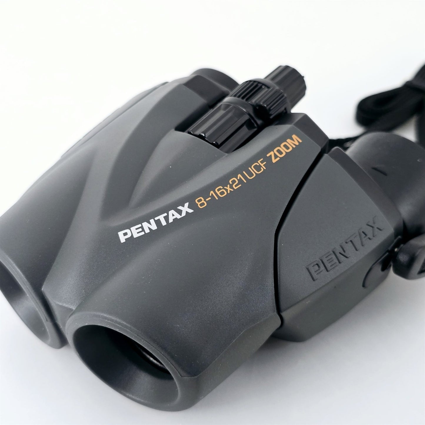 [Pre-owned] Pentax UCF Compact 8-16x21 Zoom Binoculars (Gray) — Near Mint — Japan #5543