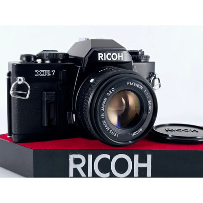 [Pre-owned] Ricoh XR 7 SLR 35mm Film Camera with Rikenon 50mm F1.7 — Near MINT — Japan #3474