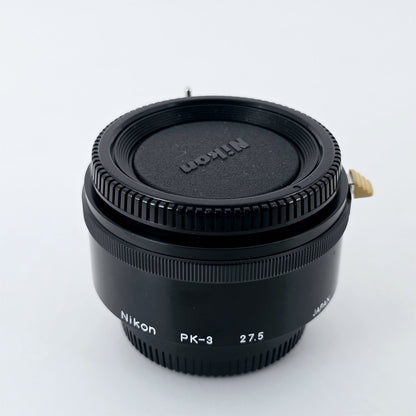[Pre-owned] Nikon PK-3 Auto Extension Ring Tube 27.5 for F Mount SLR — Mint — Japan #5695