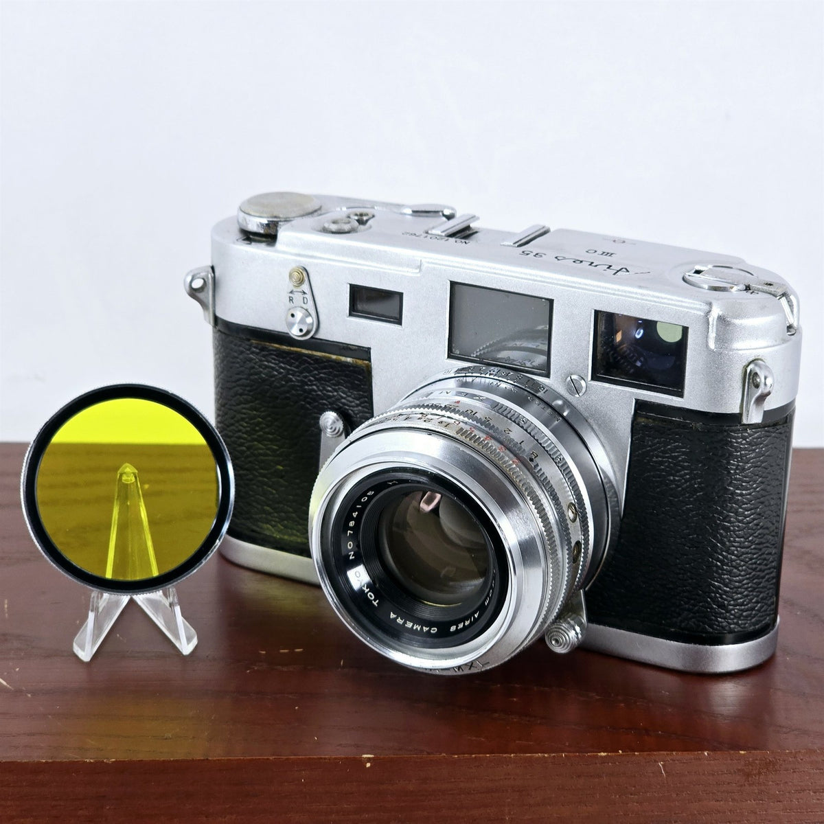 [Pre-owned] Aires 35 IIIC Rangefinder 35mm Film Camera Silver — Excellent+++++ — Japan #5656