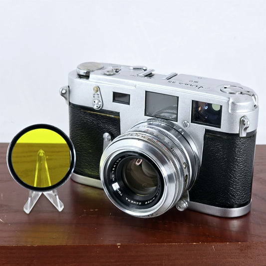 [Pre-owned] Aires 35 IIIC Rangefinder 35mm Film Camera Silver — Excellent+++++ — Japan #5656